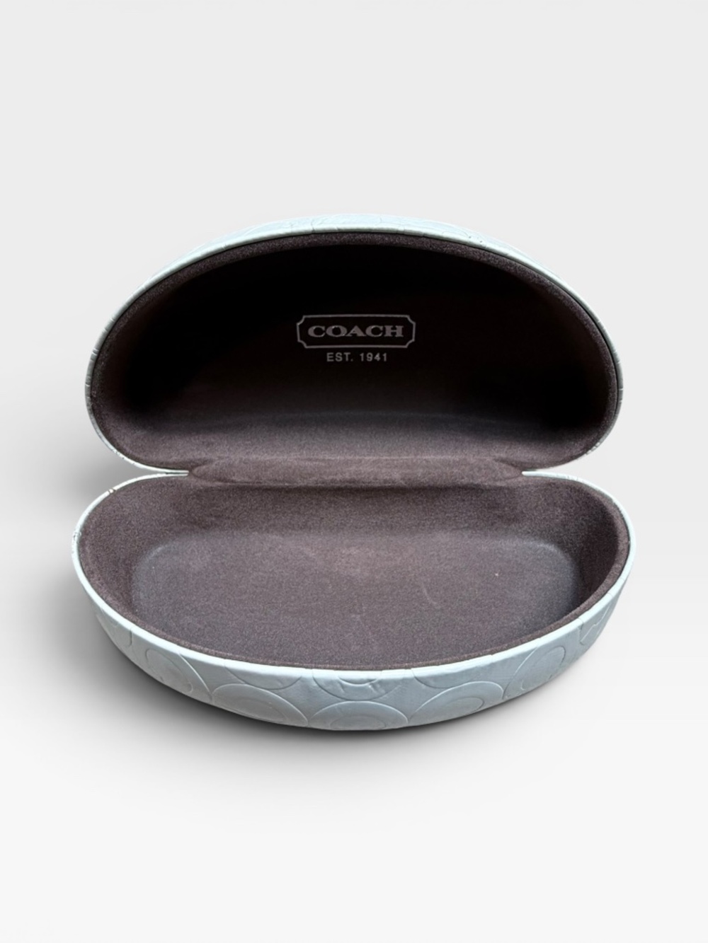 Coach Sunglasses Case‎ White and Brown Interior OS - Picture 3 of 5
